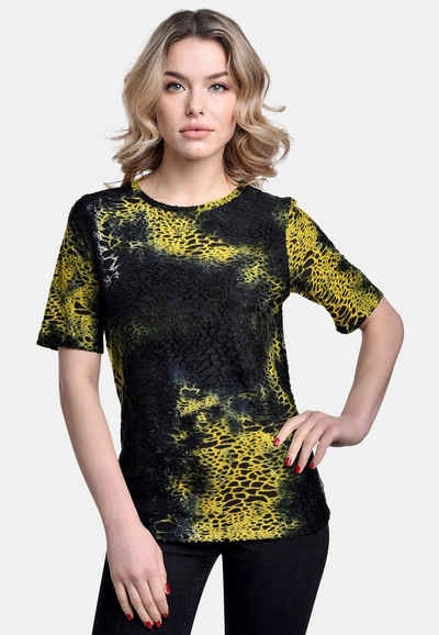 BICALLA T-Shirt »Shirt Tie&Dye - 20/black-yellow« (1-tlg)