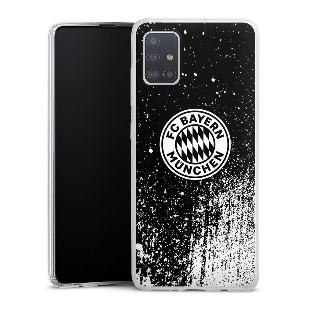 Handyhülle FC Bayern München Offizielles Lizenzprodukt FCB Splatter Schwarz - FCB
