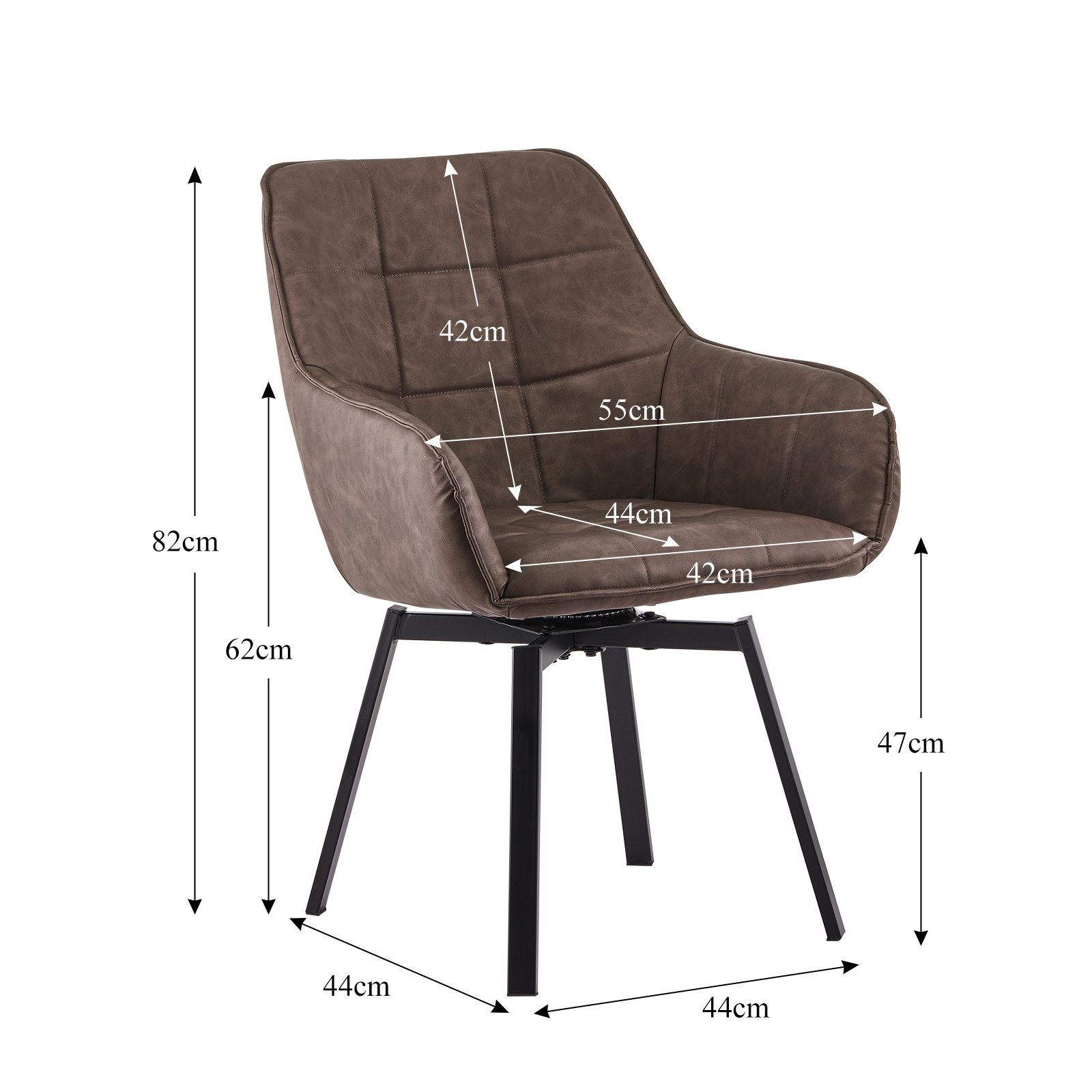 Ofcasa Esszimmerstuhl Kunstlederstühle (4er Set), Gepolsterter günstig online kaufen