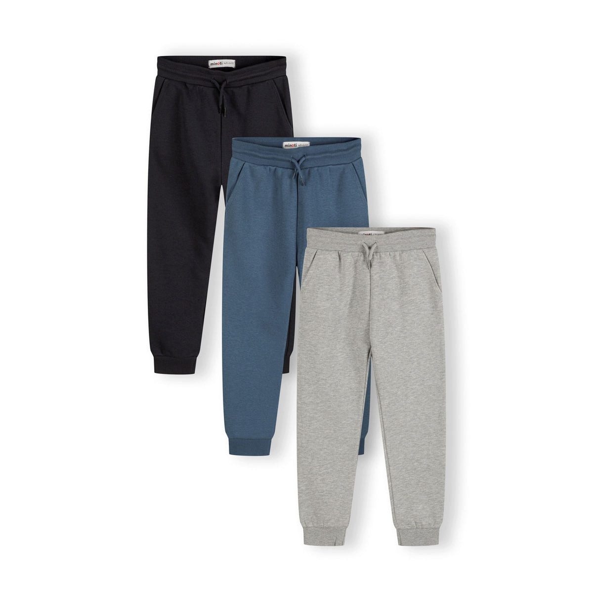MINOTI Jogginghose für Jungen (Packung, 3-tlg) Rippbündchen