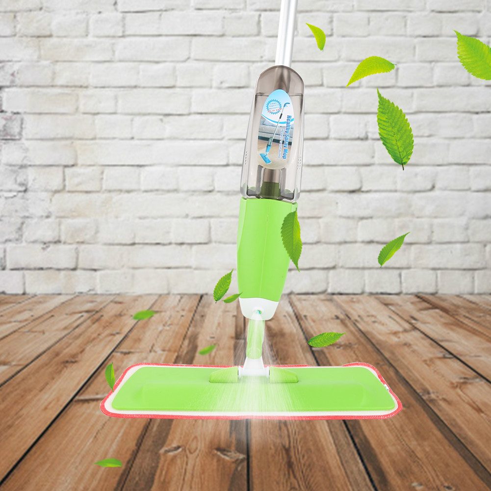 JEOBEST Sprühwischer Bodenwischer Wischer mit Sprühfunktion,Trocken-Nassmopp, Staubwischer Sprühmopps für Bodenreinigung mit 500 ml nachfüllbarer Flasche