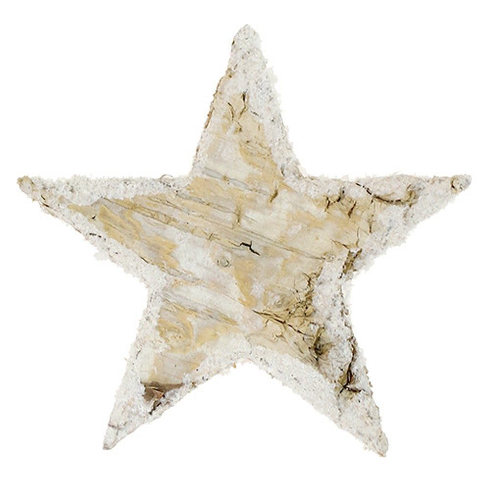 Florists Products Weihnachtsmann Beschneite Birkensterne Dekoset 6,5cm 30St