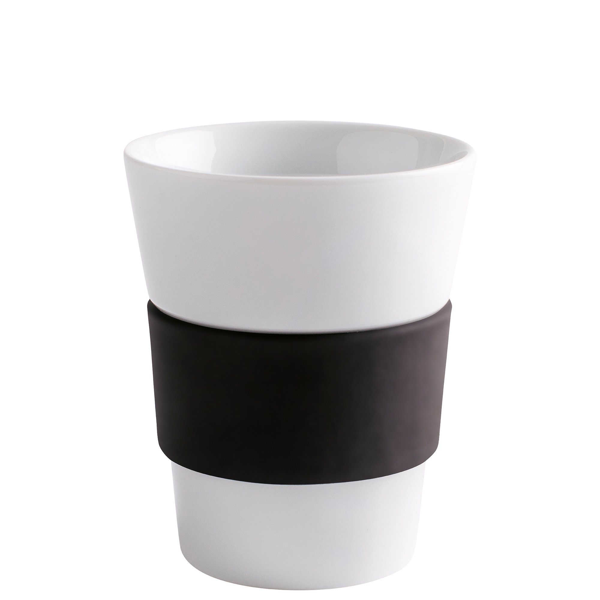 pure Kahla Trinkdeckel, Coffee-to-go-Becher Cupit Porzellan, + black Made in Becher Germany