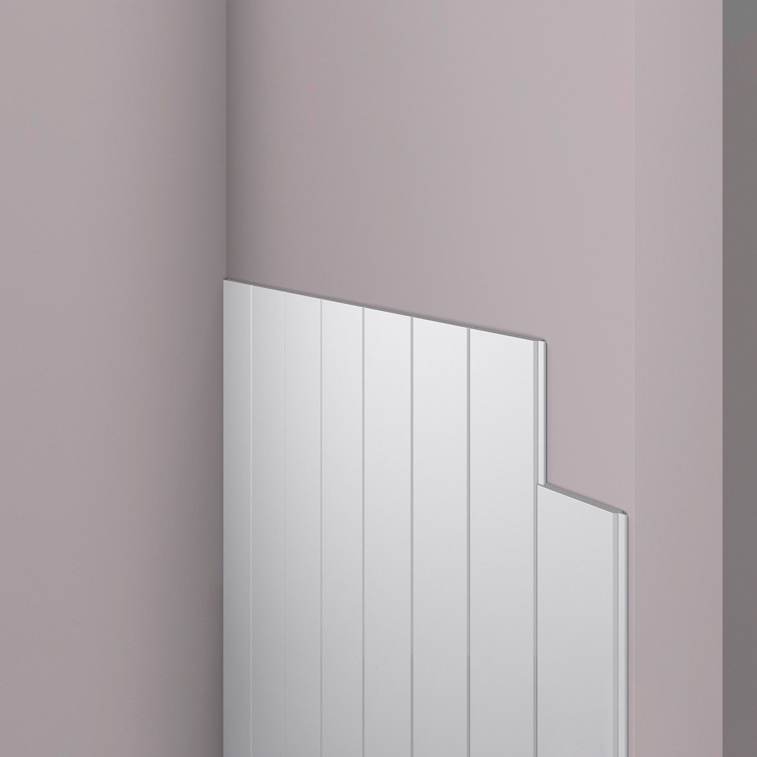 NOËL & MARQUET by nmc 3D Wandpaneel NMC WG1 WALLSTYL 3D Wandpaneel Wandpaneel Wandleiste 2,44 m, BxL: 1x244 cm, 0 qm, (Dekorpaneel, 1-tlg., Stuck-Wandpaneel, Zierelement, Dekorelement) weiß, vorgrundiert