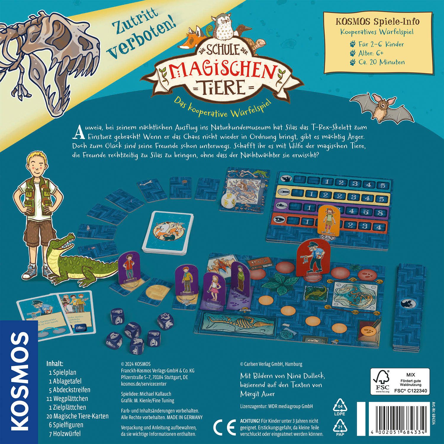 Kosmos Spiel Die Schule der magischen Tiere Zutritt verboten!, Made in Germany