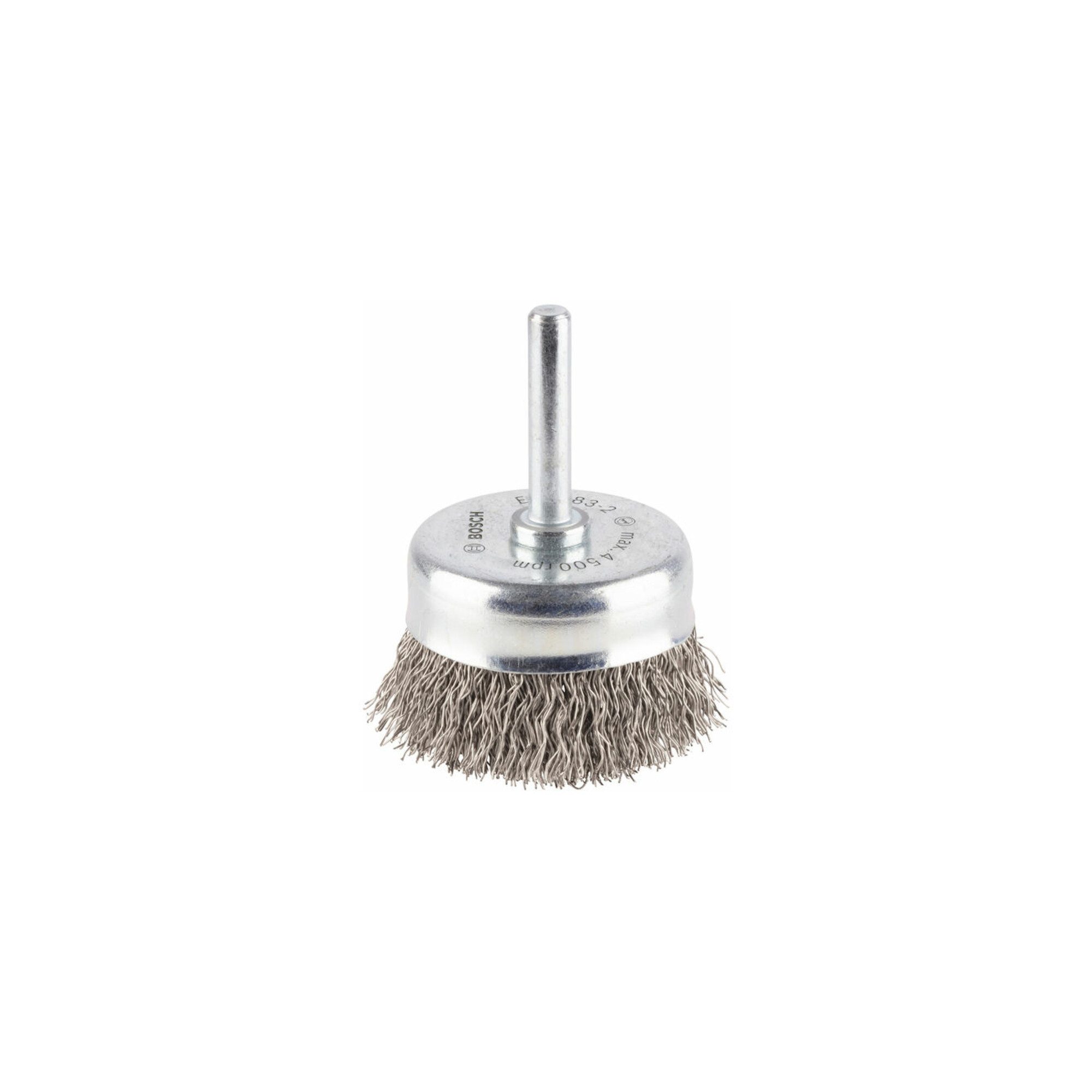 Bosch Professional Topfbürsten-Aufsatz Bosch Topfbürste Edelstahl gewellter Draht 50 mm 0,3 mm 4500 U/ min