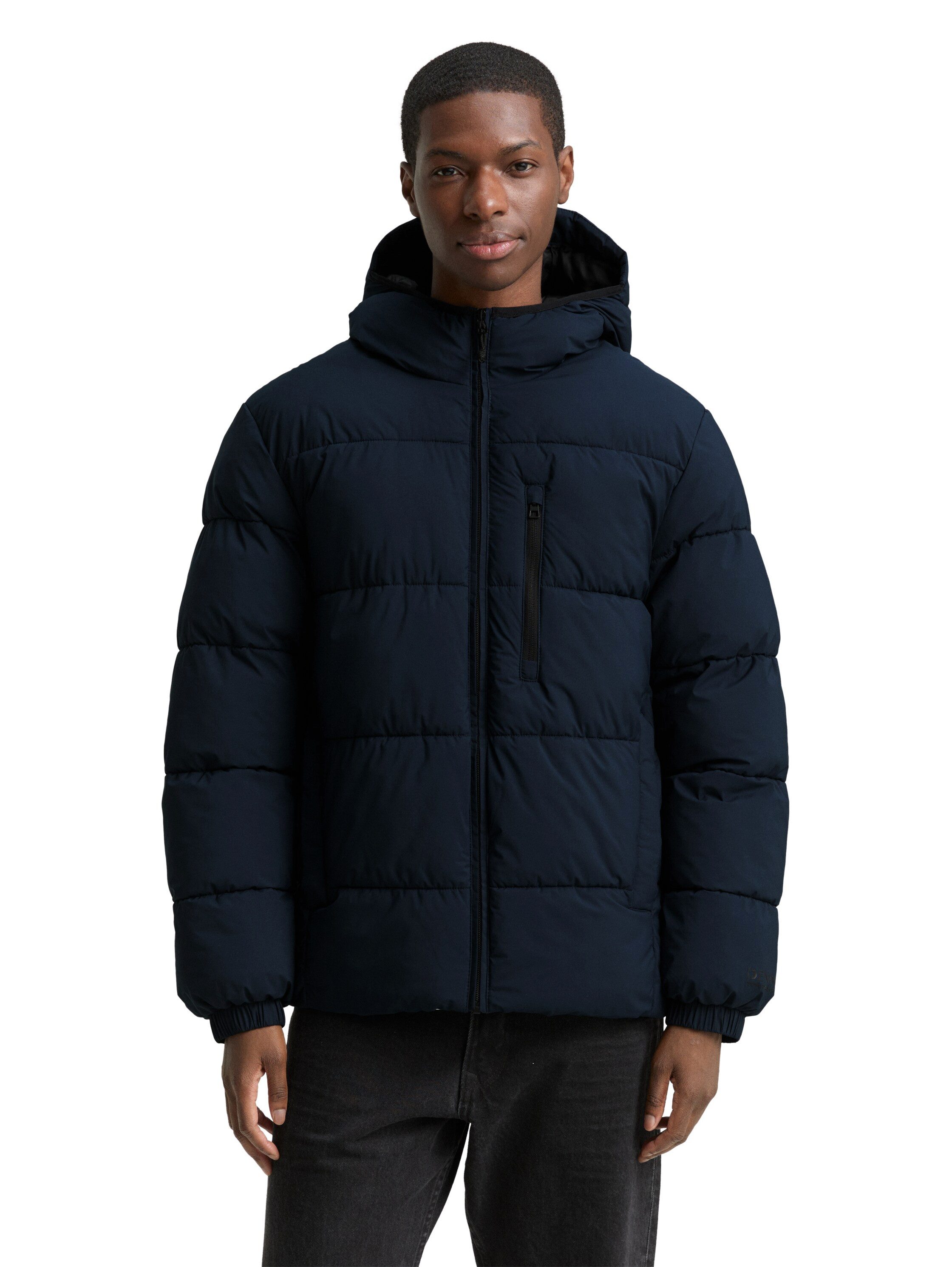 TOM TAILOR Denim Steppjacke mit Kapuze günstig online kaufen