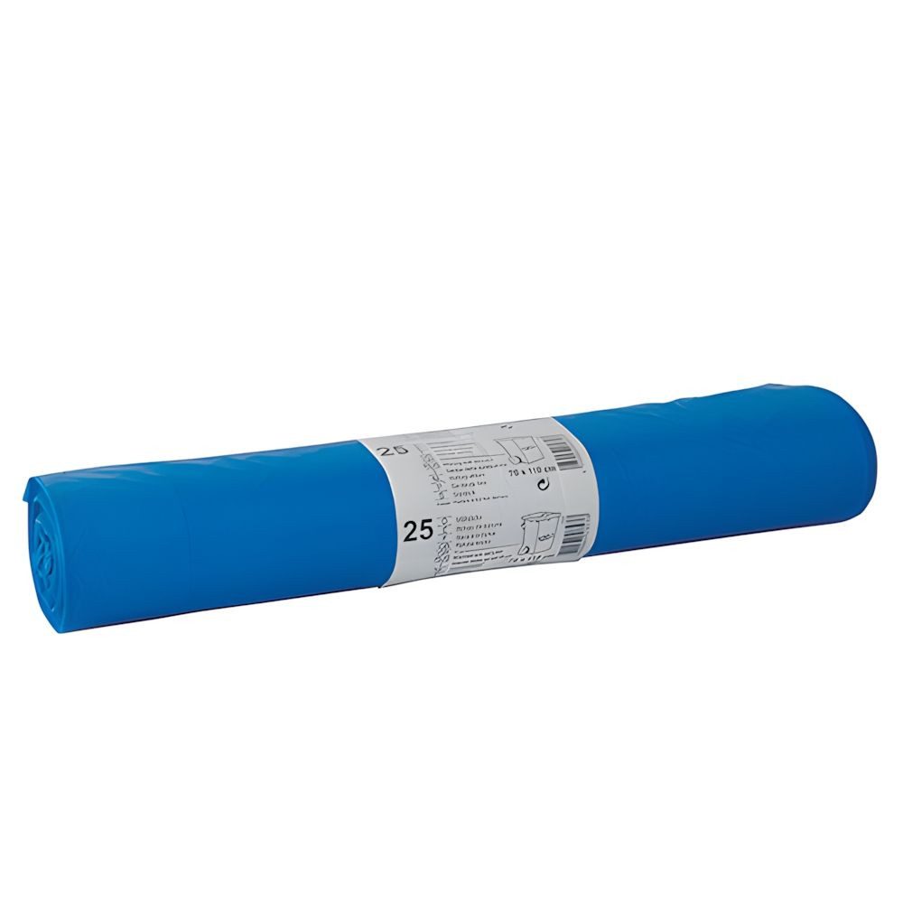 tradingbay24 Müllbeutel Müllsäcke, LDPE 120 l 110 cm x 70 cm blau 28 my 250 Stk