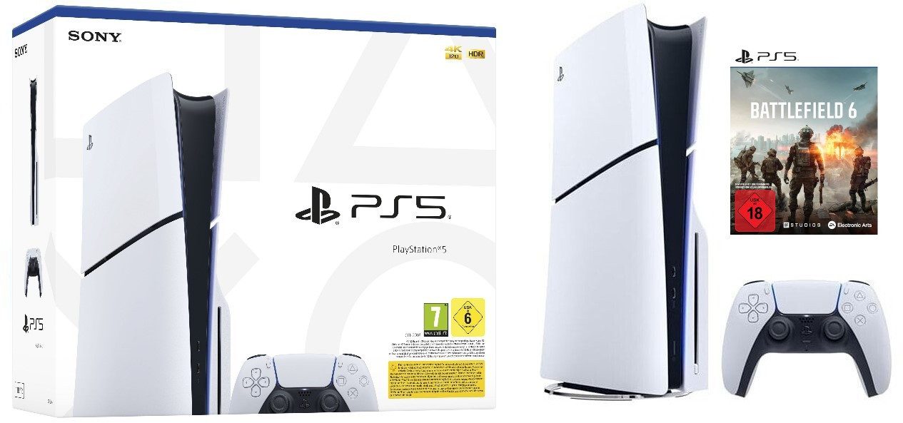 Playstation Playstation 5 Disk Slim Edition 1TB, inkl. Battlefield 6