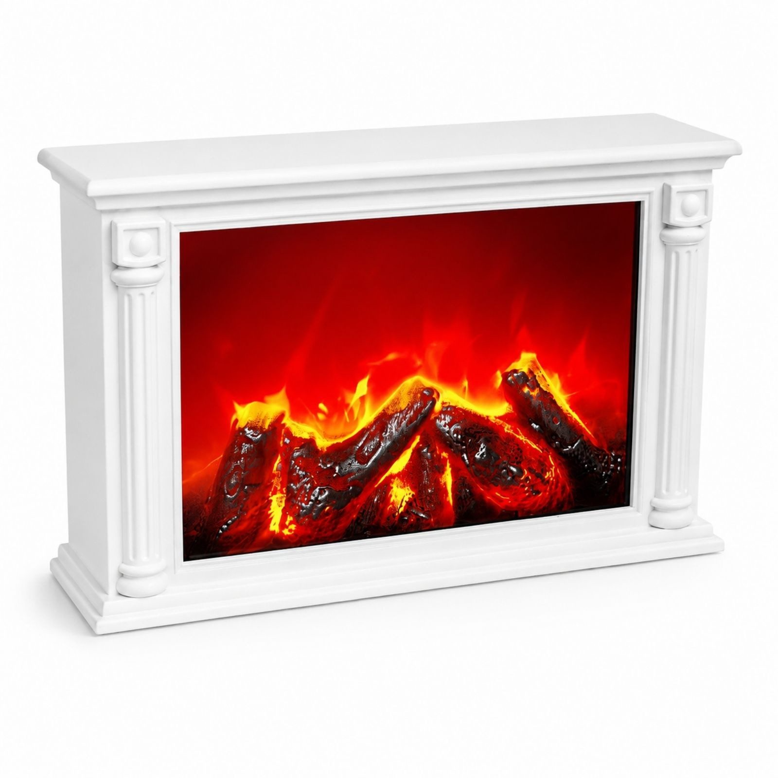 TWILUX Elektrokamin Dekorativer LED-Kamin im klassischen Stil, 10 x 33 x 21 cm