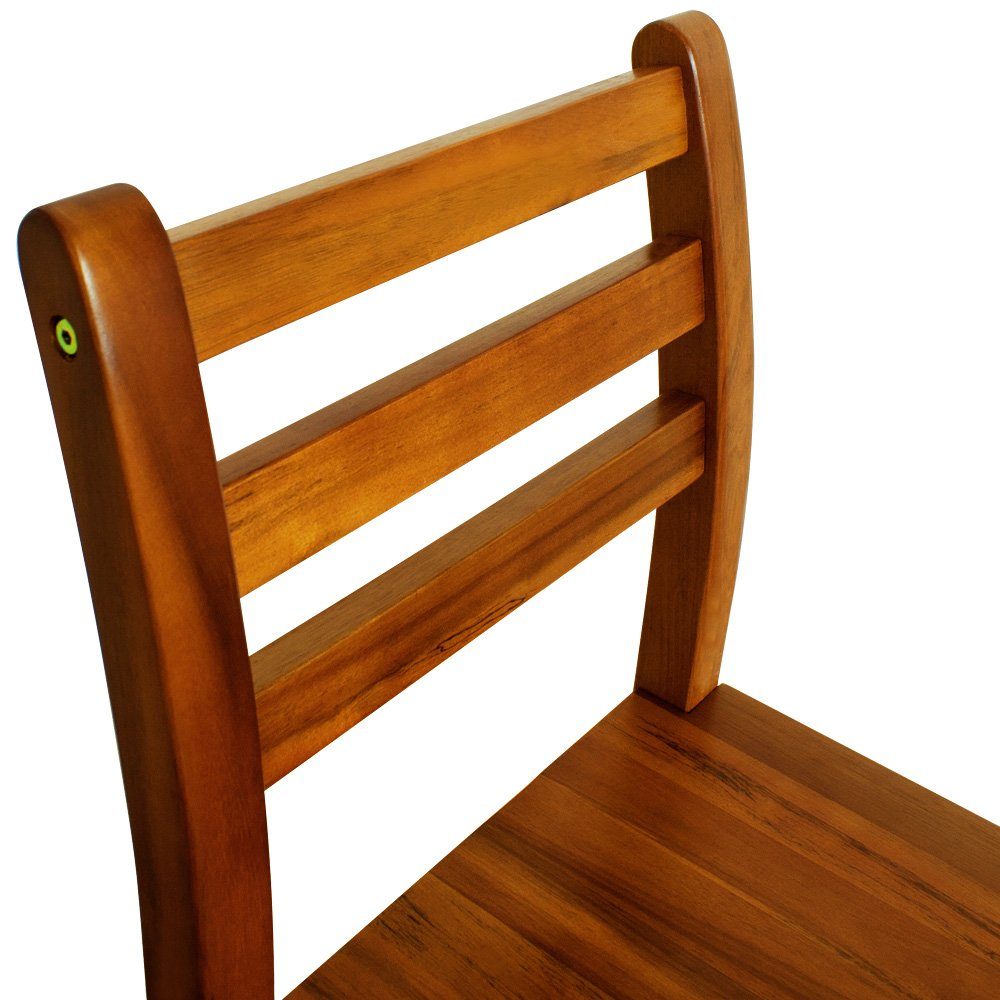 Casaria Barhocker, Holz Lehne Outdoor 75cm günstig online kaufen