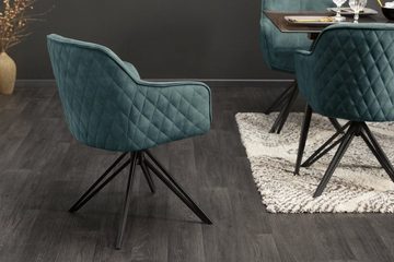 Sitheim-Europe Drehstuhl Utopia Drehbarer Stuhl Samt, Retrostil (Set, 2 Stück) (2 St), Ein schöner Stuhl für Ihre Küche oder Ihr Esszimmer