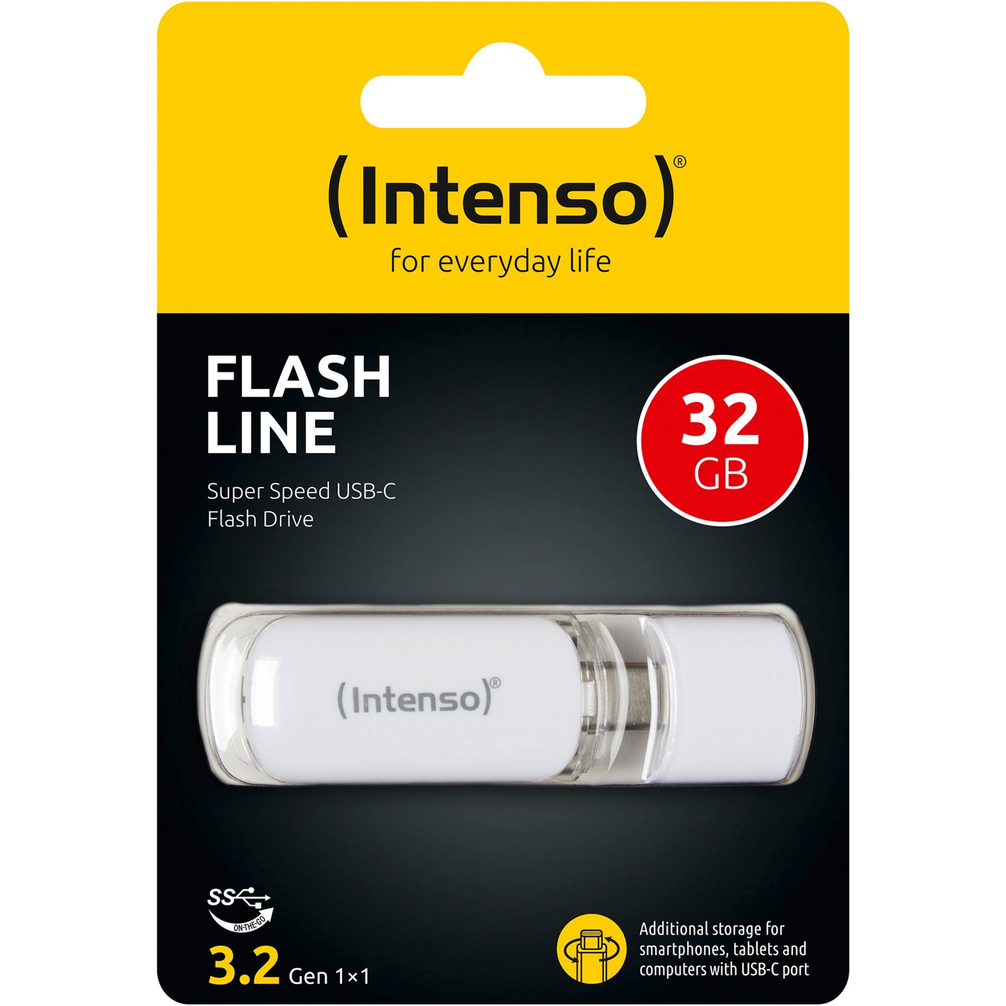Intenso Intenso FLASH LINE 32 GB, USB-Stick, (USB-C 3.2 USB-Stick