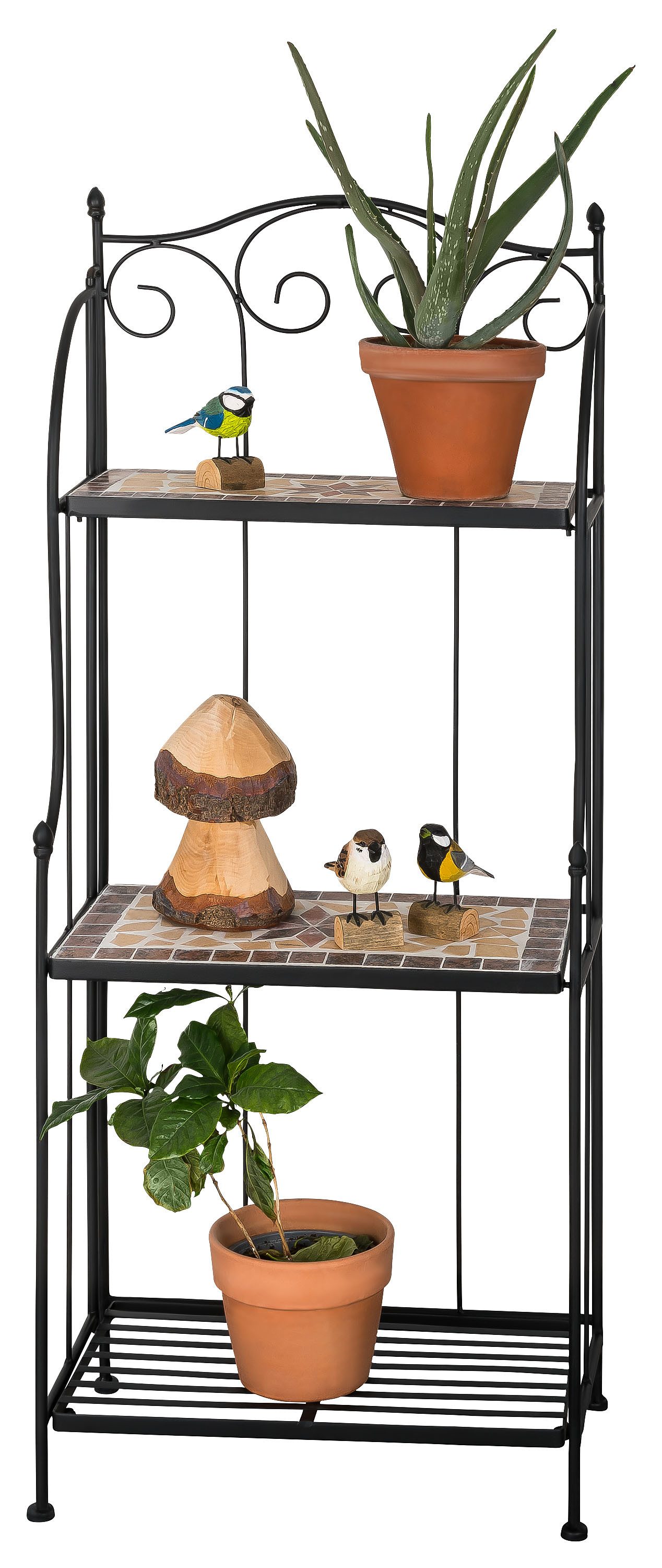 Kamelio Pflanzentreppe Mosaikregal Metall Mosaik Gartenregal günstig online kaufen