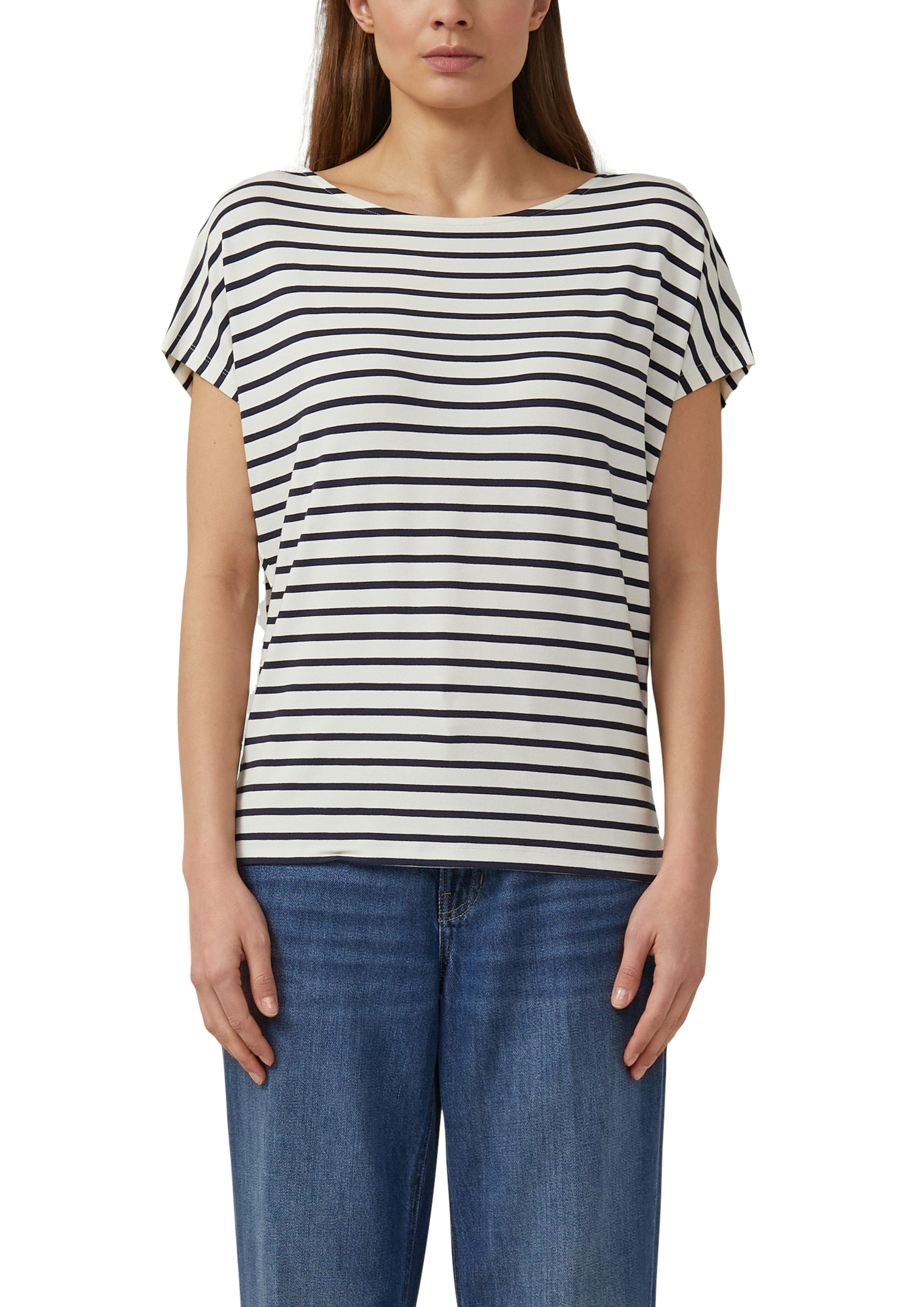s.Oliver Kurzarmshirt Sommershirt mit grafischem Muster günstig online kaufen