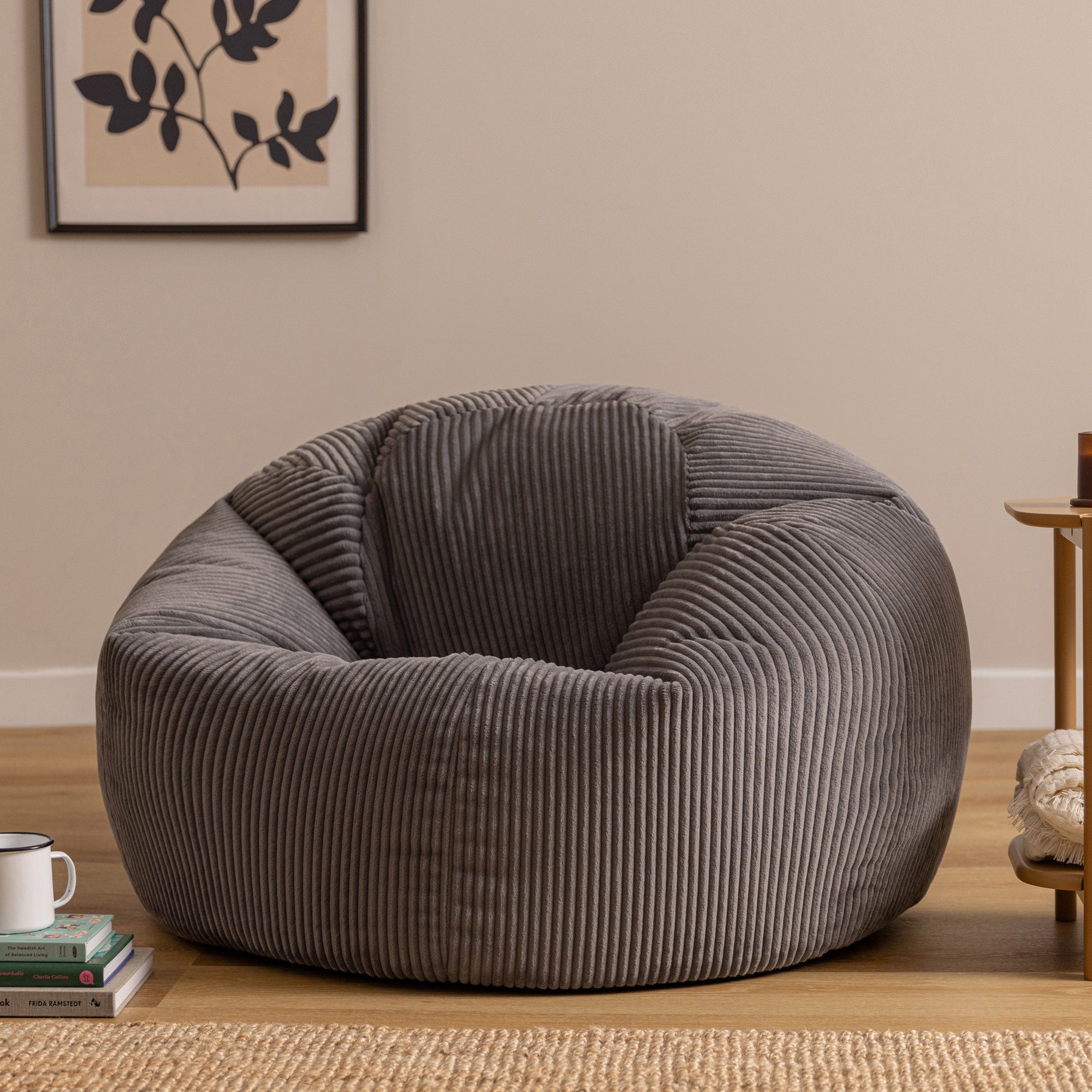 icon Sitzsack Erwachsene XXL aus Cord „Kingston“, Sitzsack XXL, Made in Germany, für Erwachsene & Kinder, für Wohnzimmer