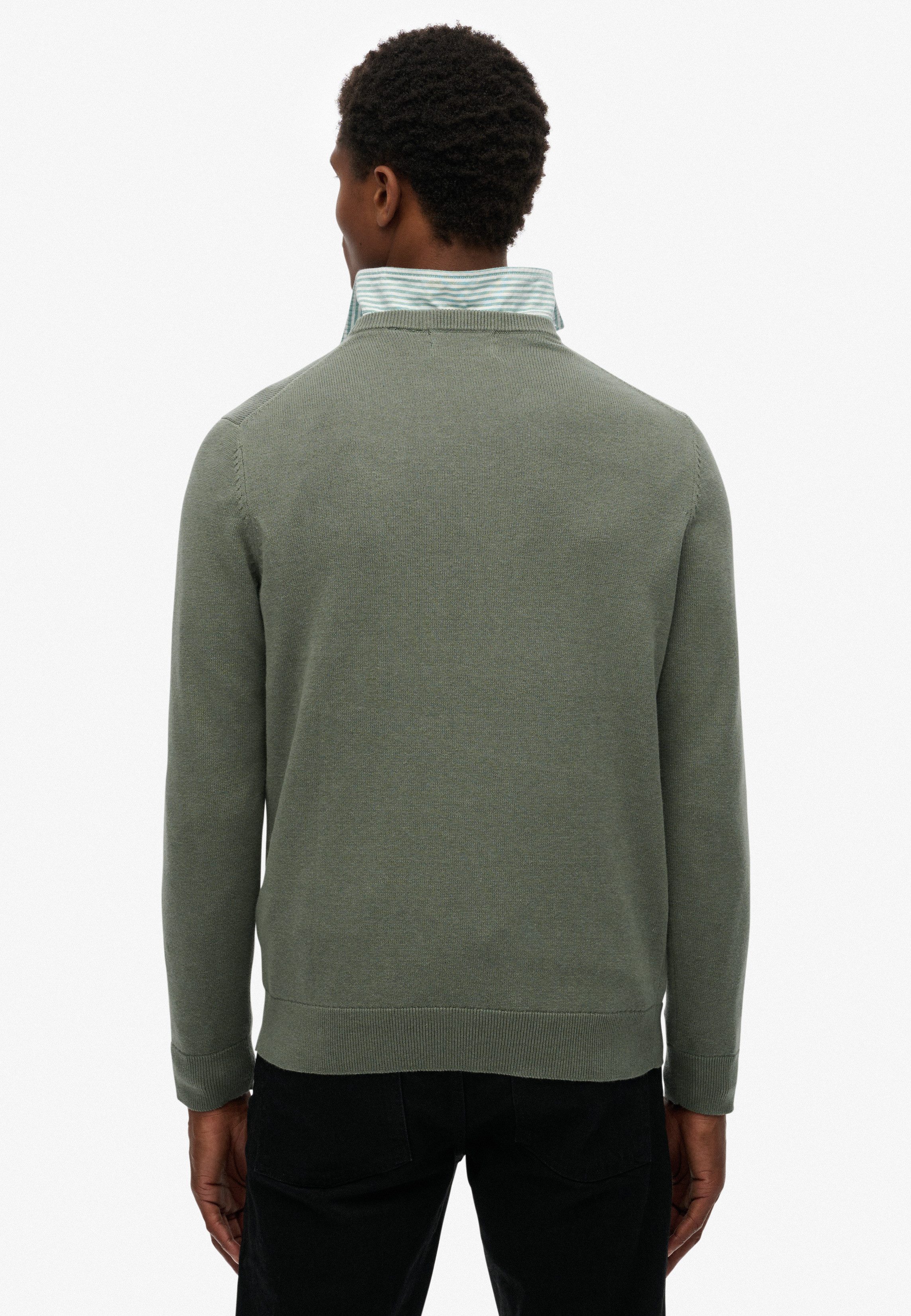 Superdry Strickpullover ESSENTIALS COTTON JUMPER günstig online kaufen