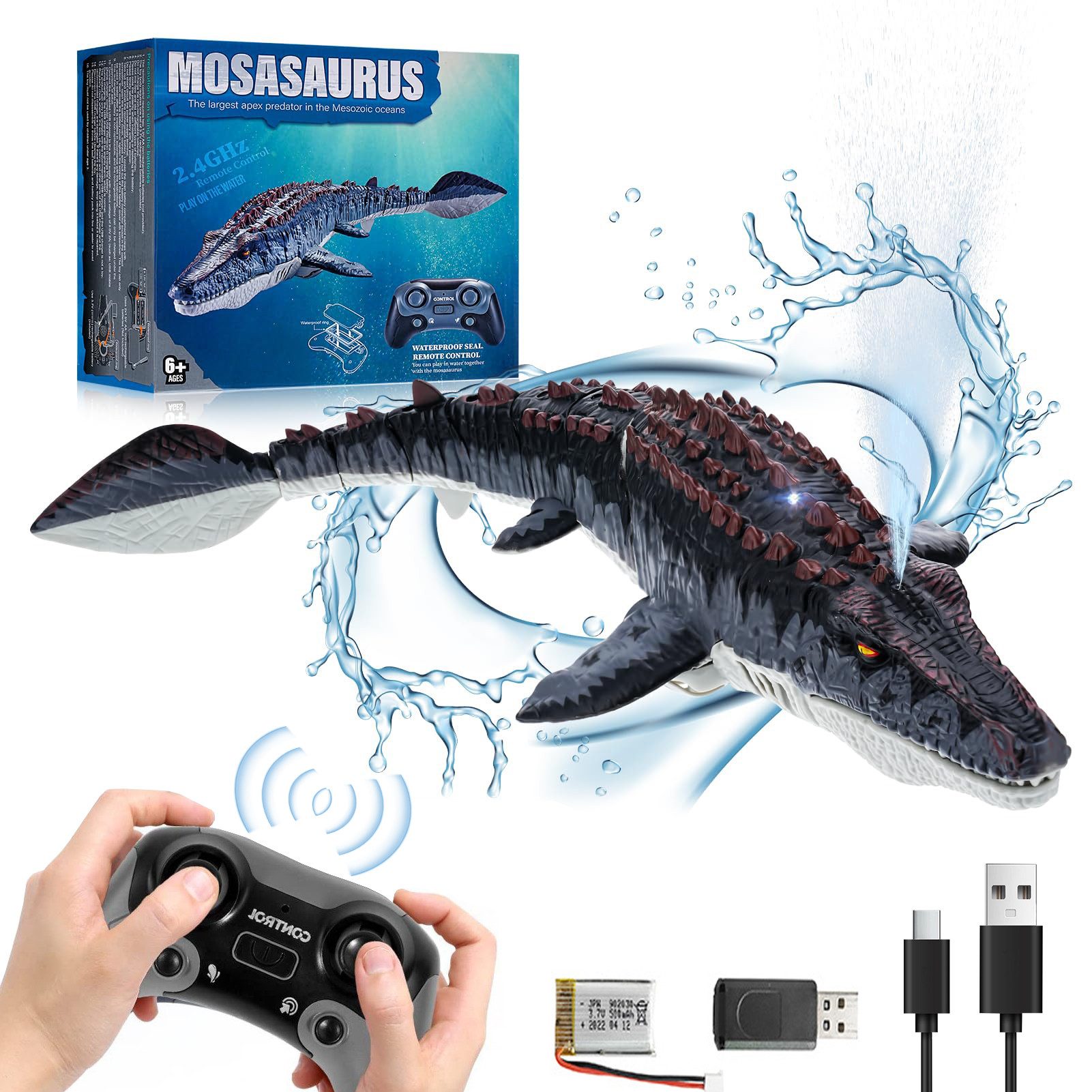 ZEUOPQ RC-Boot 2.4GHz Ferngesteuerter Dinosaurier Spielzeug günstig online kaufen