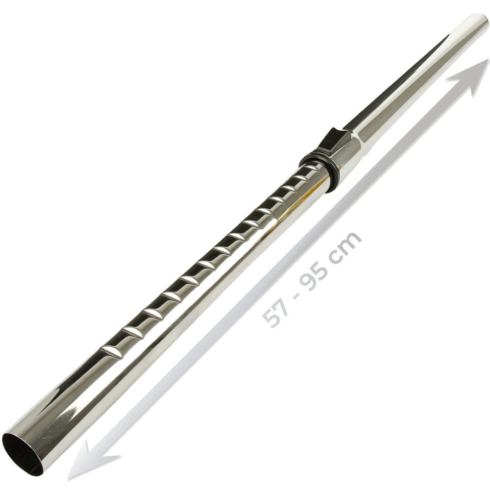 McFilter Teleskoprohr Saugrohr Rohr, Zubehör für alle Staubsauger Modelle mit Anschluss Ø 32mm, Länge: ca. 58cm - 98cm, ausziehbar