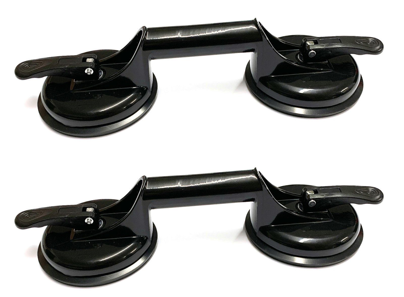 Saugheber mit 2 Saugnäpfen schwarz