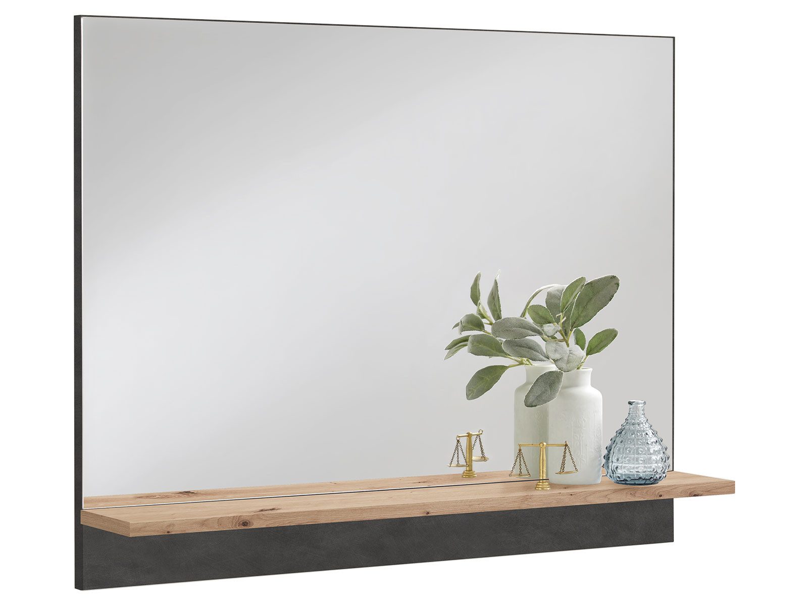 FMD Möbel Garderobenspiegel 80 x 62.5 x 14 cm (B/H/T)