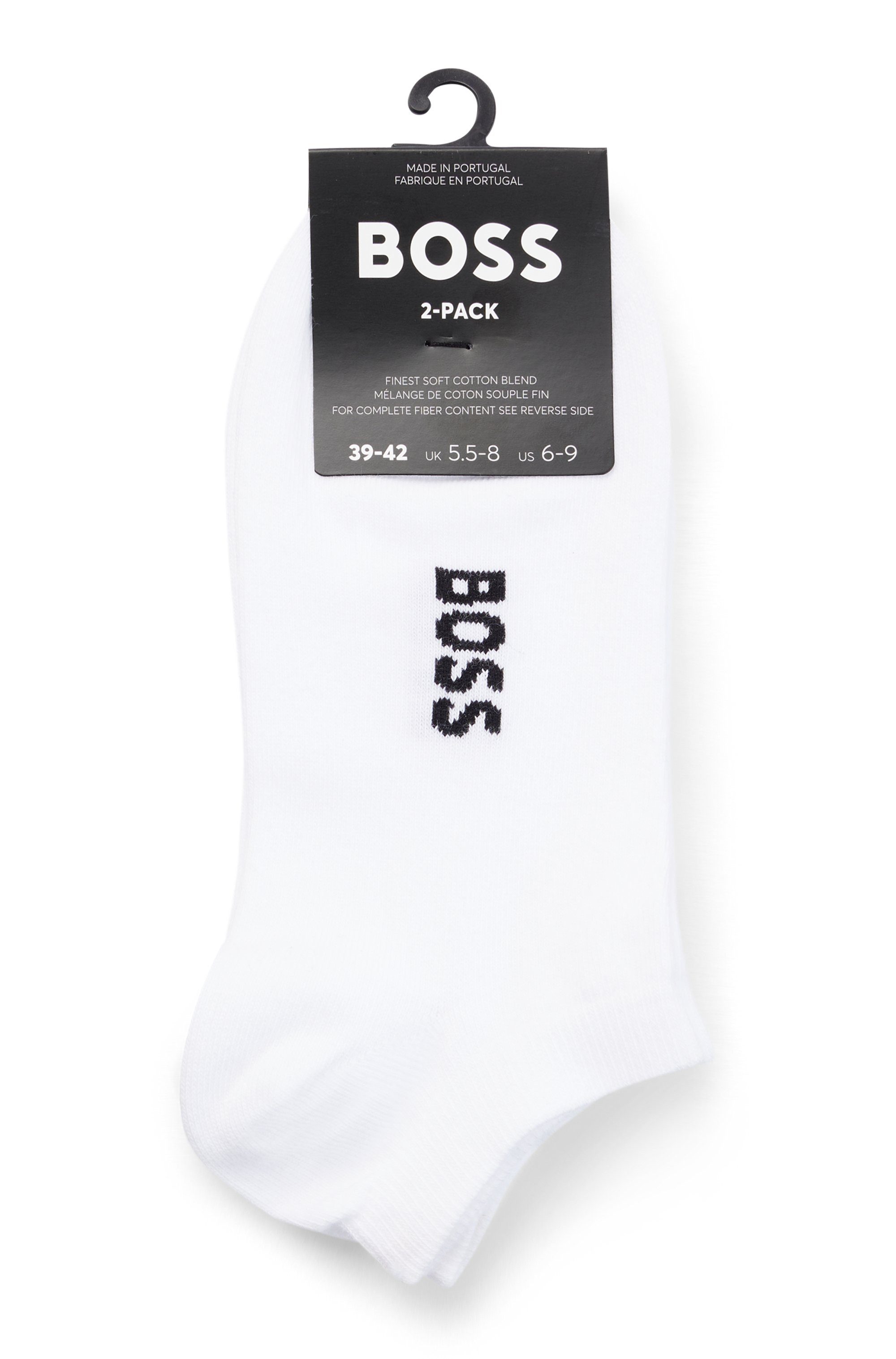 BOSS Sneakersocken 2P AS Logo CC W (Packung, 2-Paar, 2er Pack) mit Logoschriftzug