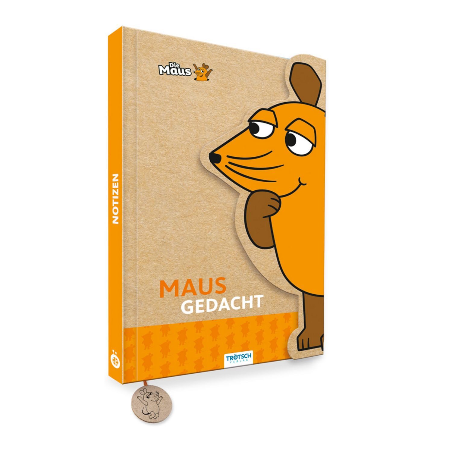 Trötsch Verlag Reisetasche Trötsch Die Maus Notizbuch mit Klappe Maus