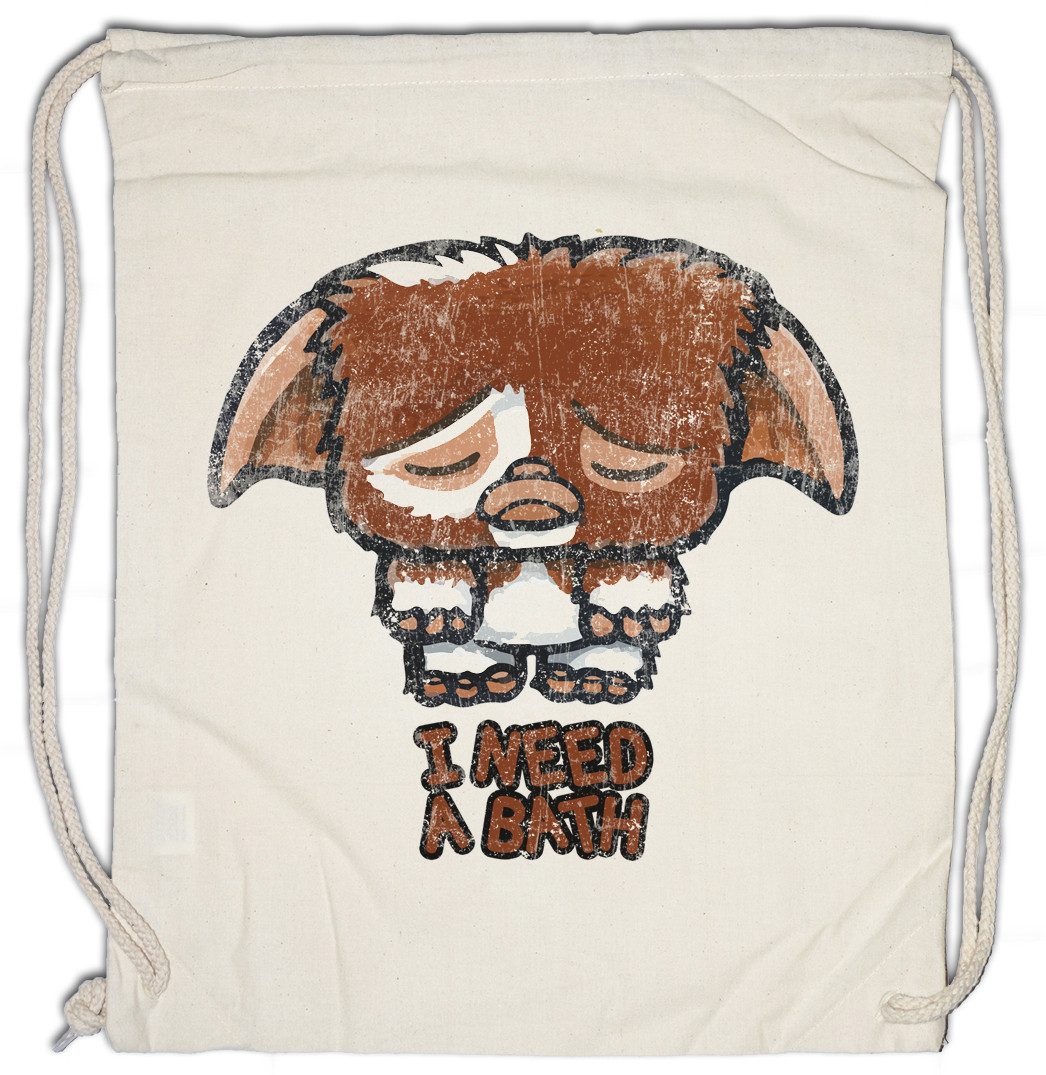 Urban Backwoods Turnbeutel I Need A Bath Turnbeutel Gremlins Fun Gremlin Symbol Light Crossover (1-tlg), Kleine Monster Mogwai Gizmo