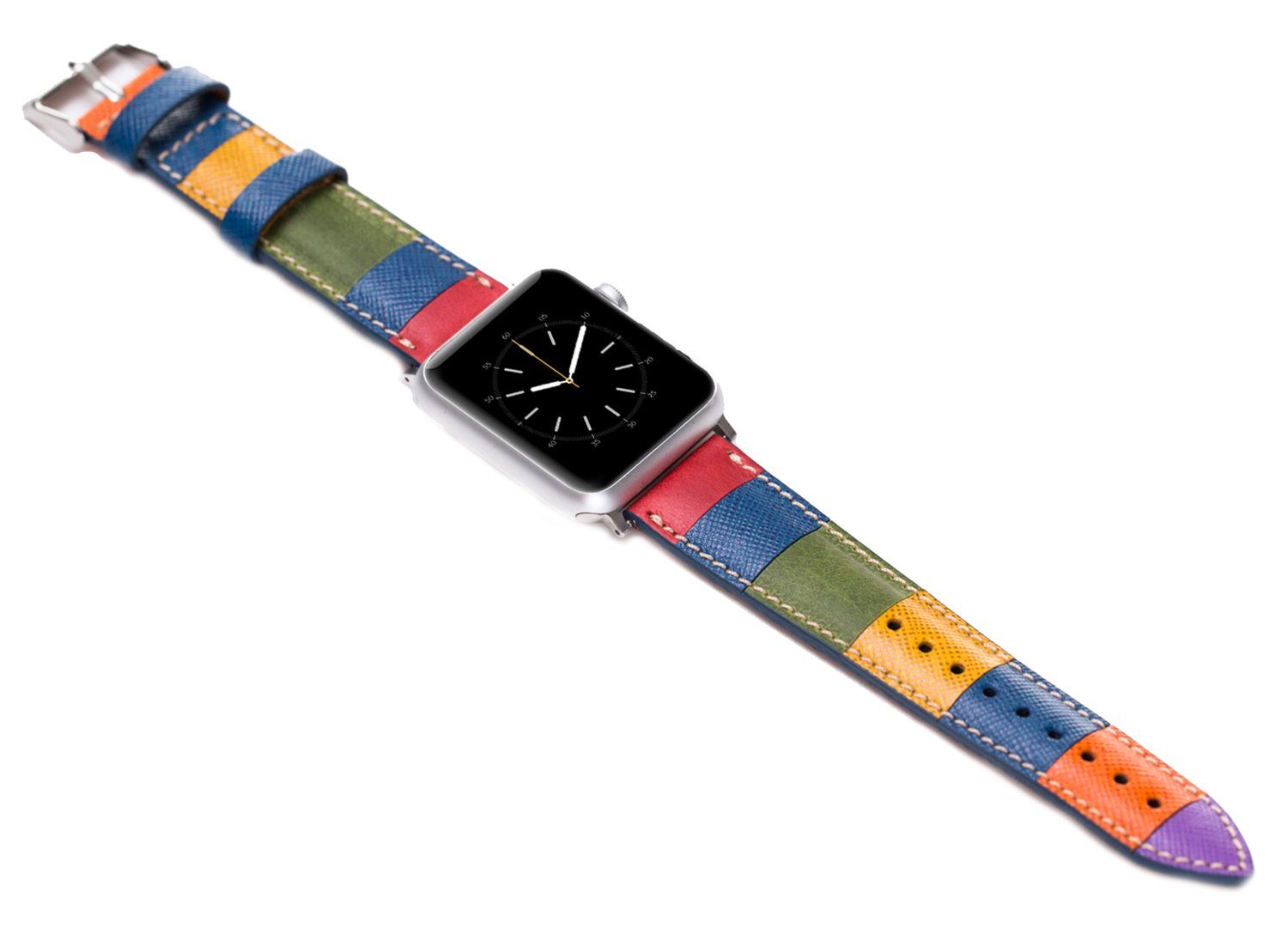 Smartwatch-Armband Leder Series Burkley mit Armband, Vintage 1-8 in kompatibel Watch Watch Apple Apple 42/44/45mm für