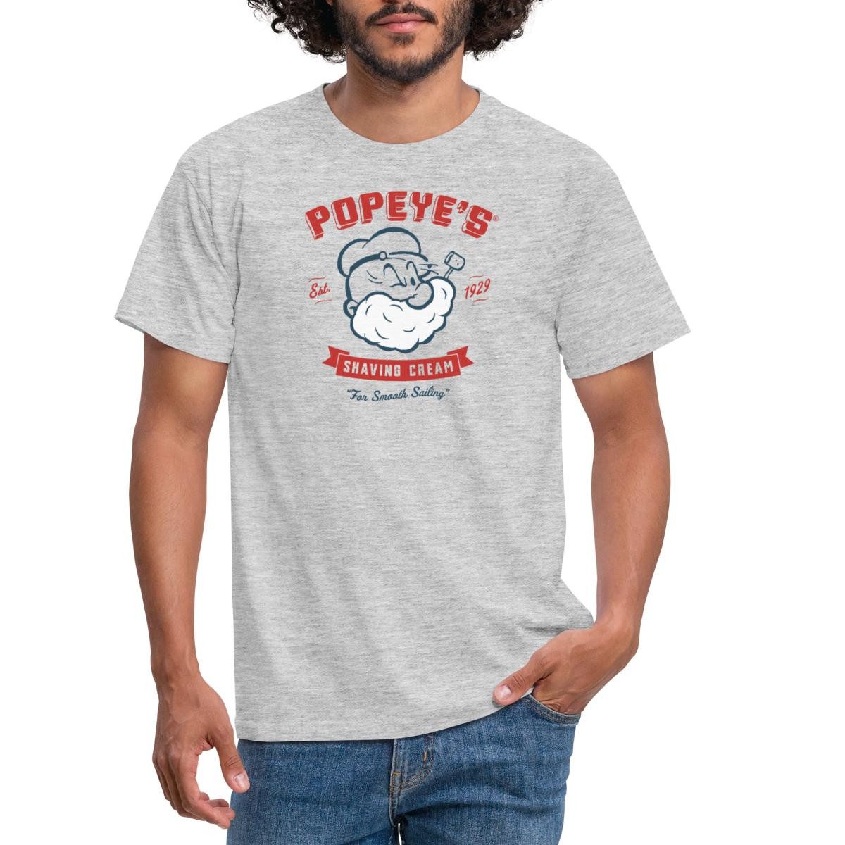 Spreadshirt T-Shirt Popeye's Shaving Cream For Smooth Sailing Männer T-Shirt (1-tlg)