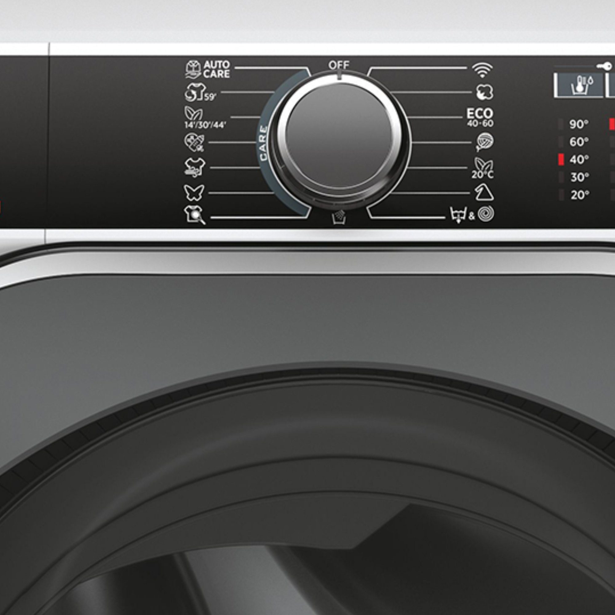 Hoover Waschmaschine H-WASH500 HWP 414AMBC/1-S, 14 kg, 1400 U/min, ActiveSteam, Wi-Fi + Bluetooth, All in One Programm