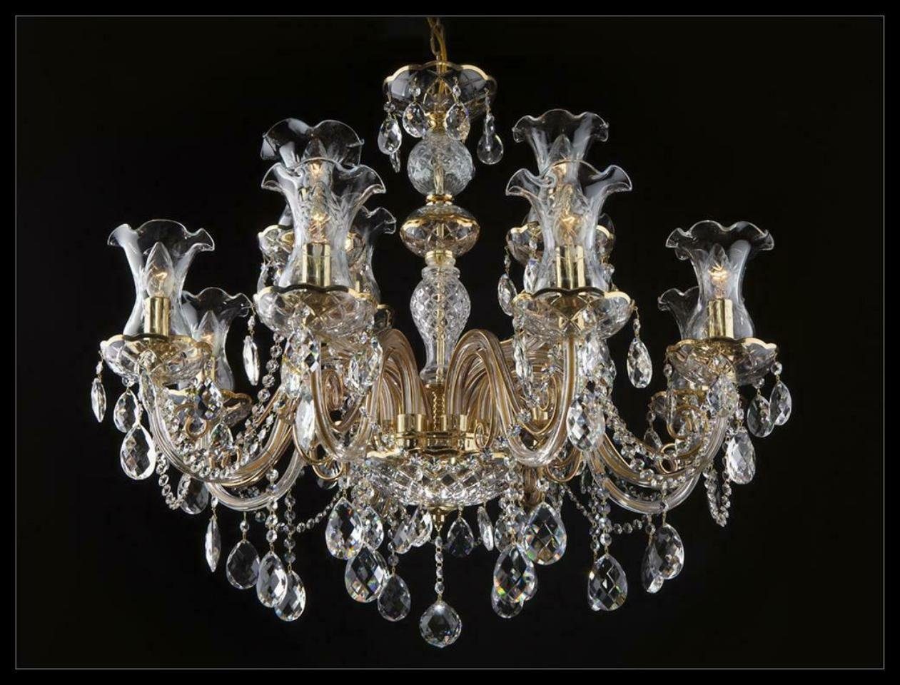 JVmoebel Kronleuchter Klassischer Kronleuchter Decken Leuchte Lampe Bohemia Beleuchtung, Warmweiß, Made in Europe