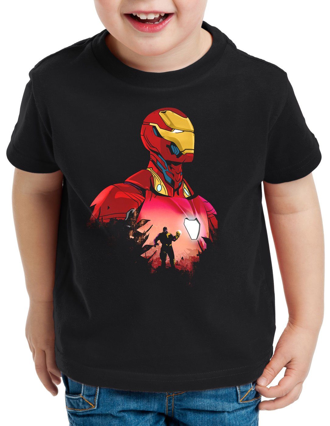 stark infinity kino Iron Kinder Hero Print-Shirt superheld T-Shirt style3