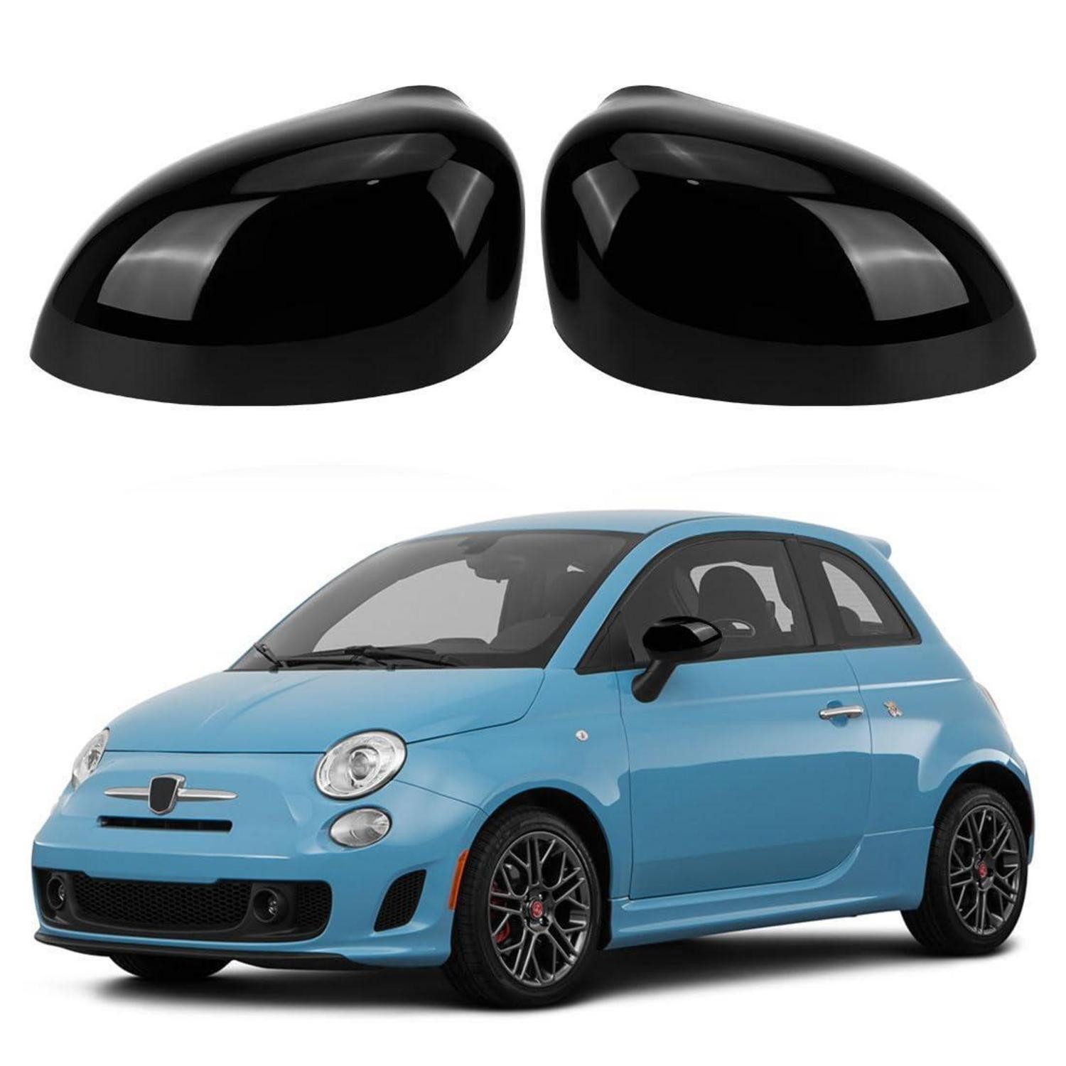LuxusKollektion Autospiegel Spiegelkappen 500 500C 500E 2007 2024 Links Rechts Schwarz