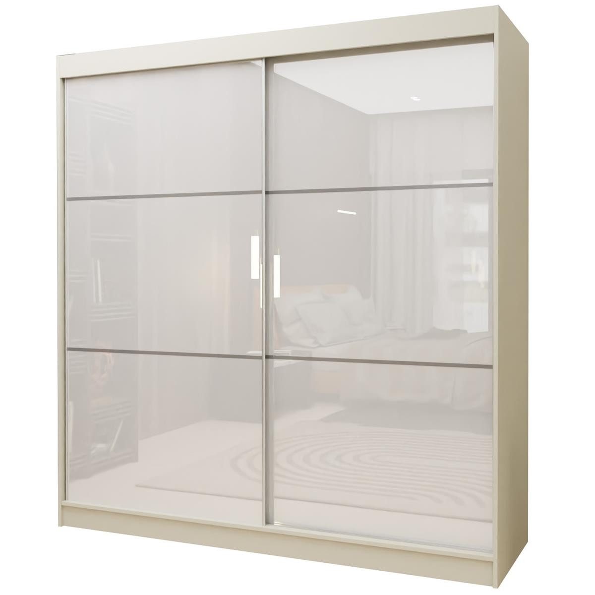 Compleo Schwebetürenschrank CINZIA, Schrank mit Lacobel günstig online kaufen