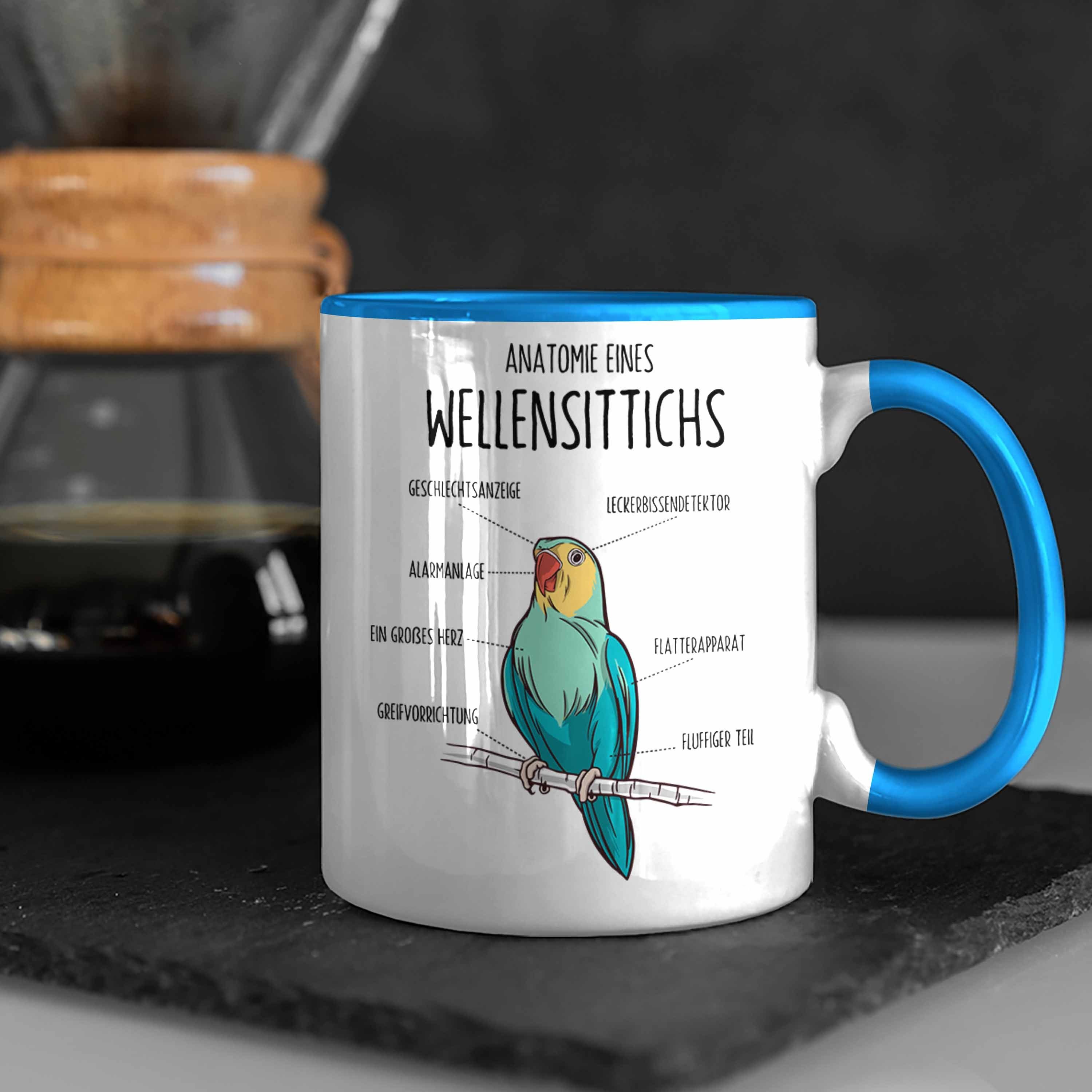 Wellensittich-Besitzer Blau für Tasse Geschenk Wellensittich-Tasse Lustige Trendation