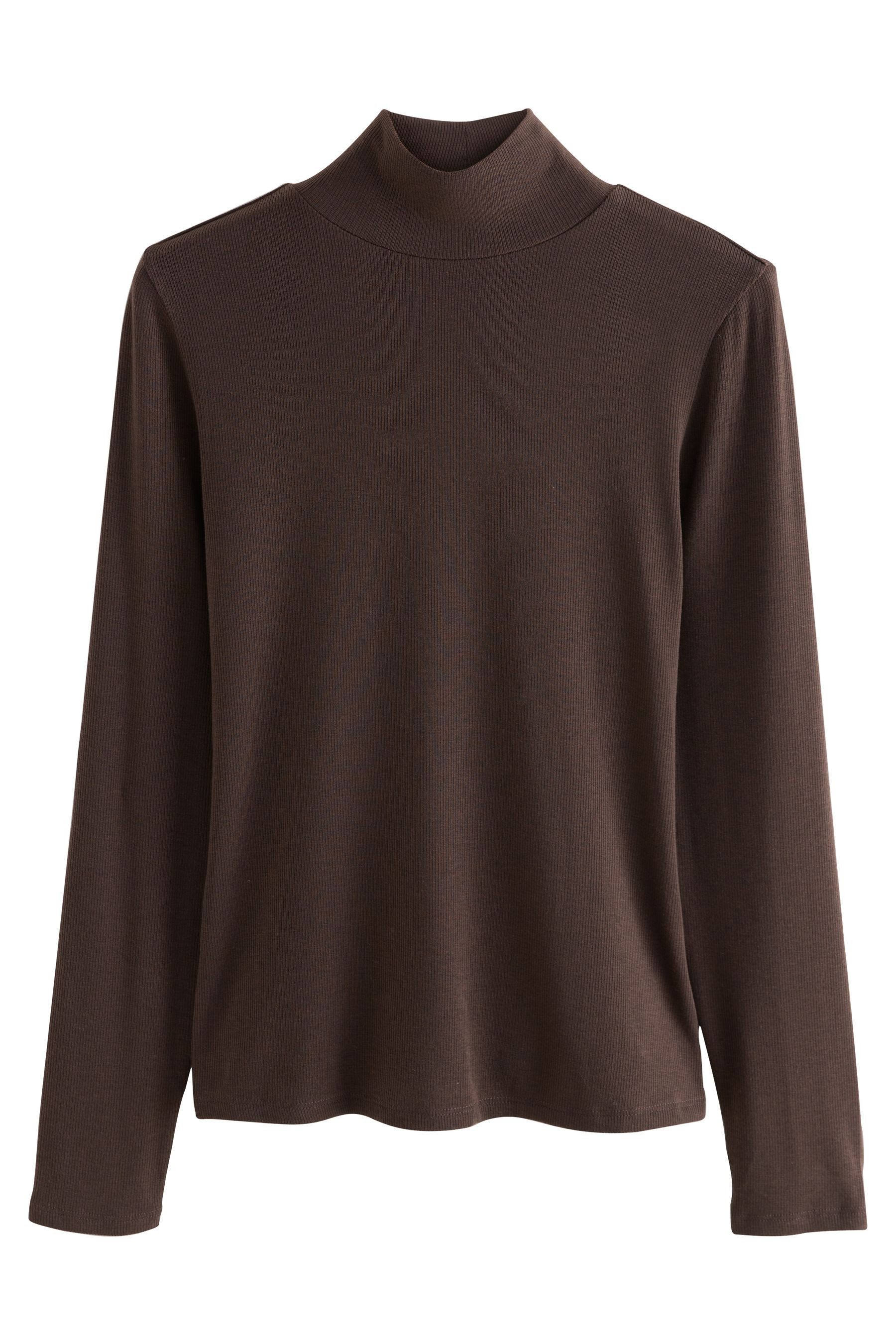 Blusenshirt Hochgeschlossenes Langarmoberteil mit Lyocell
