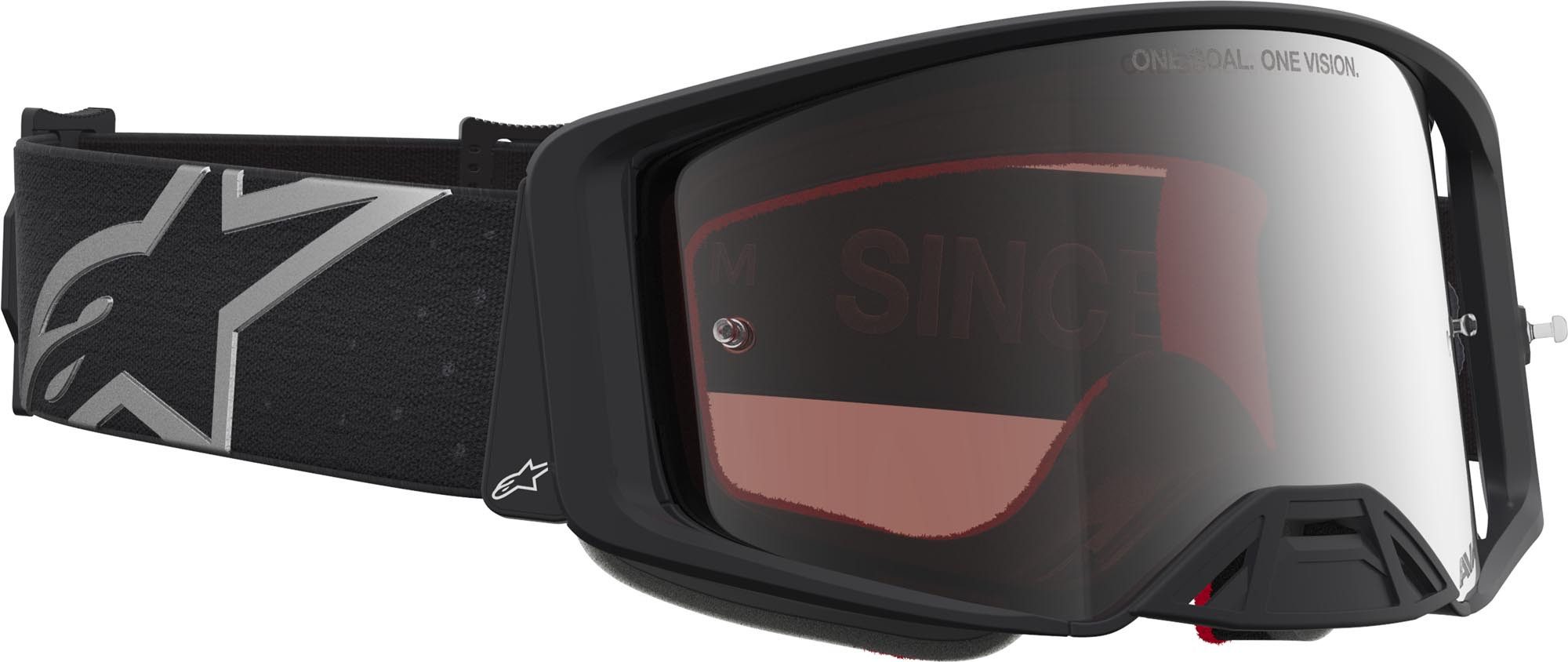 Alpinestars Motorradbrille Supertech Vesta Mirror Motocross Brille, Mit Band,Verspiegelt