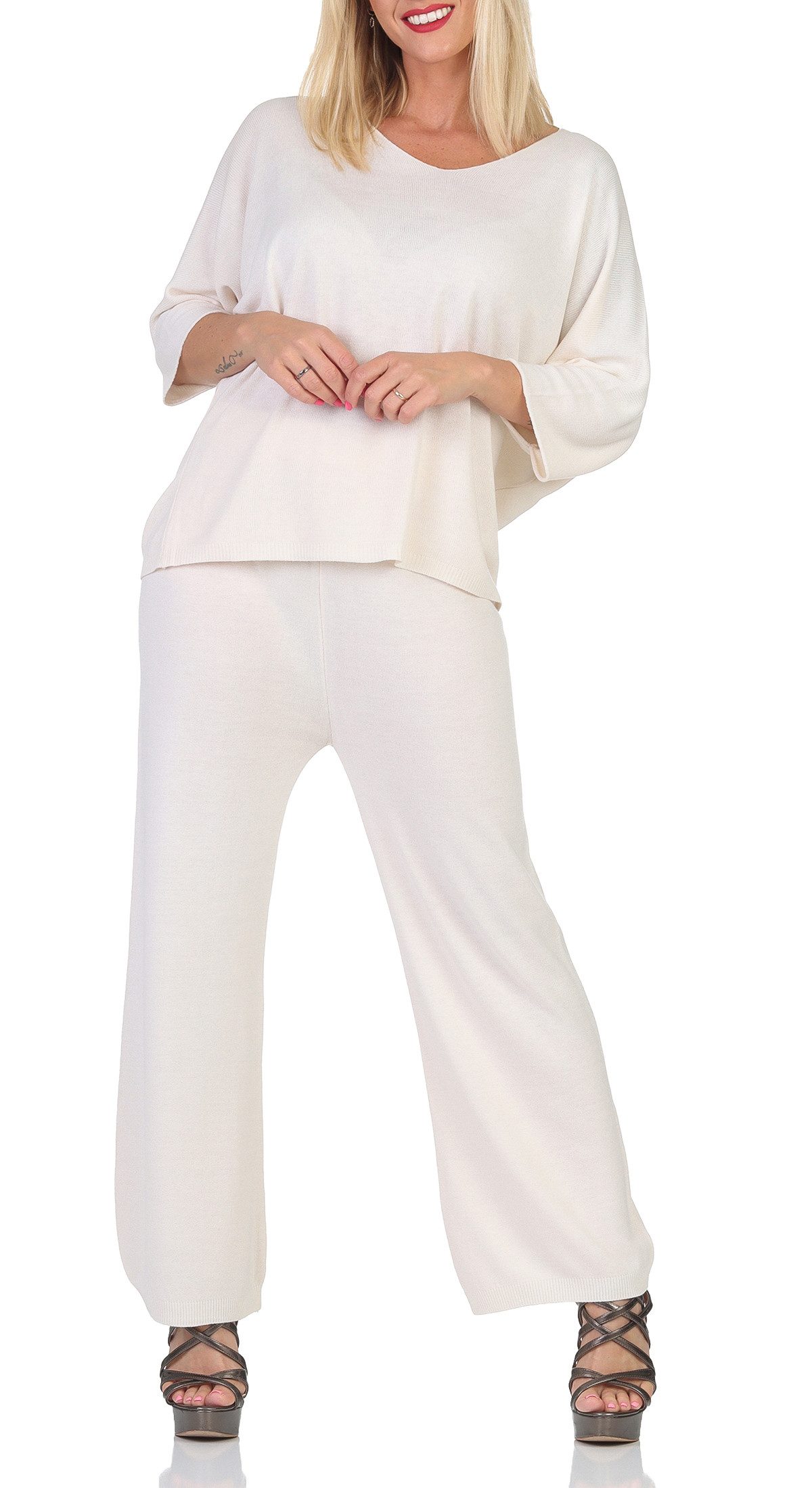 simaranda Freizeitanzug Damen Zweiteiler 1924 36-40 Crem günstig online kaufen