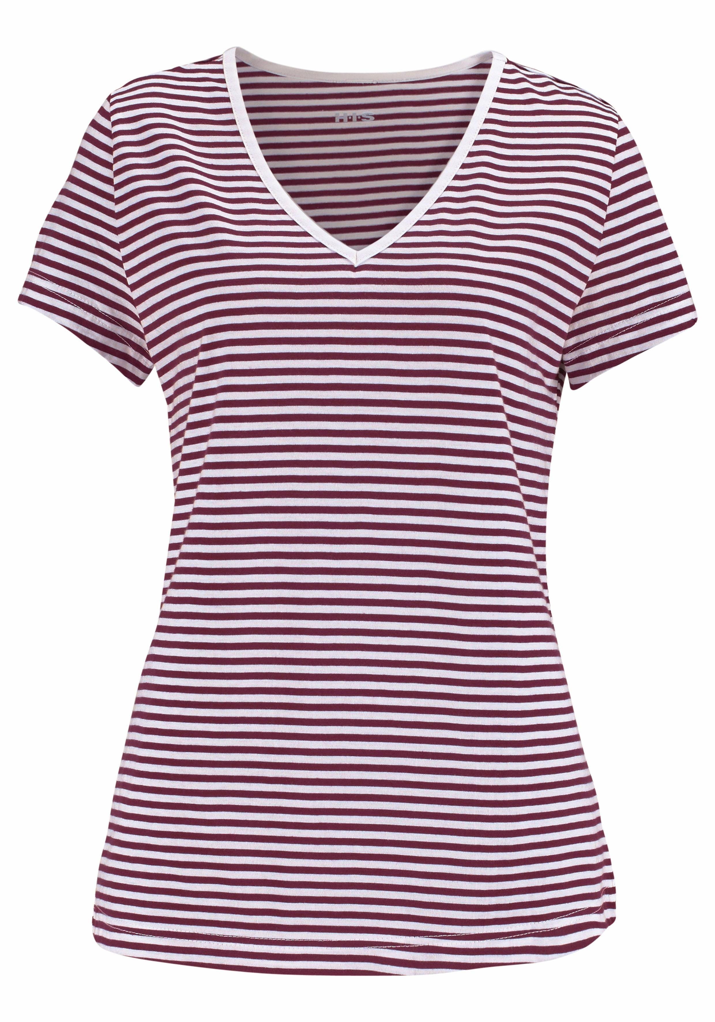 H.I.S Capri-Pyjama (Set, 2 tlg) mit geringeltem T-Shirt und legerer Hose