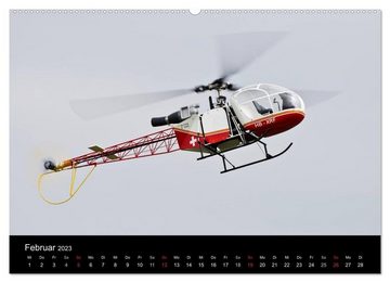 CALVENDO Wandkalender Modellhubschrauber / CH-Version (Premium, hochwertiger DIN A2 Wandkalender 2023, Kunstdruck in Hochglanz)