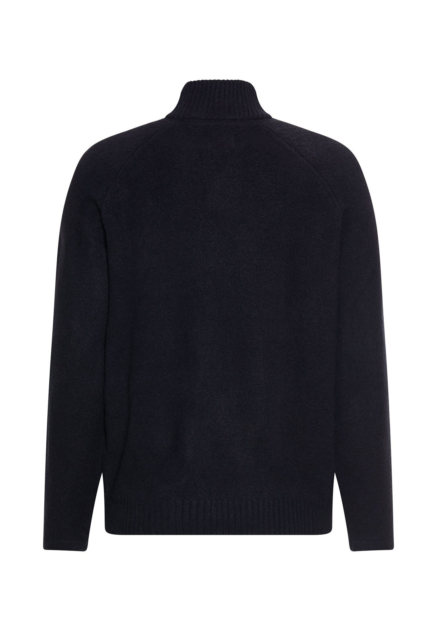 camel active Stehkragenpullover und Reißverschluss Langarm Markenlogo