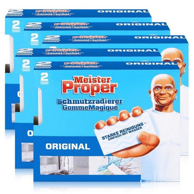 MEISTER PROPER Mr.Proper Express Schmutzradierer 2 Radierer/Paket (5er Pack) Reinigungstücher