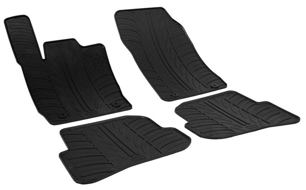 AZUGA Auto-Fußmatten Gummi-Fußmatten passend für Audi A1 ab 2010/A1 Sportback ab 2011-10/20, für Audi A1 5-türer Sportback,3-türer
