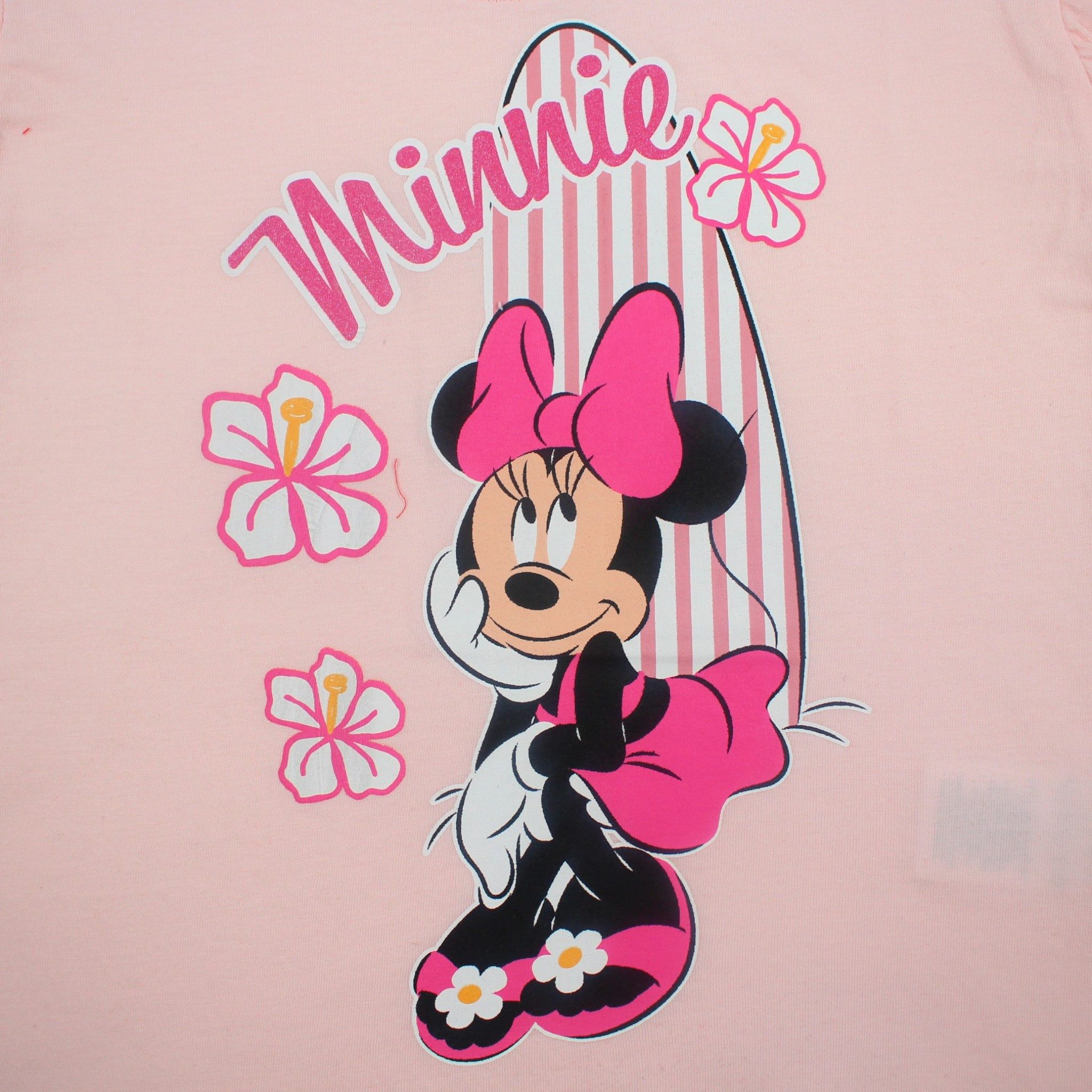 Disney Print-Shirt Disney Minnie Maus Kinder Mädchen T-Shirt Kurzarm Shirt (1-tlg) Gr. 98 bis 128 - 100% Baumwolle