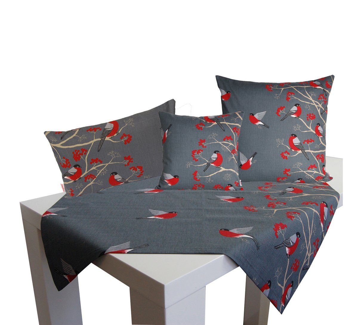 beties Tischdecke Beeren Vögel (1 Stück Tischtuch), in verschiedenen Größen günstig online kaufen