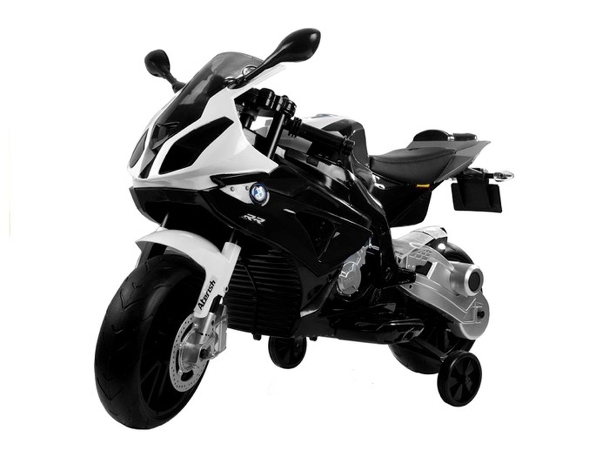 TPFLiving Elektro-Kindermotorrad BMW S 1000 - schwarz - Farbe: schwarz, Belastbarkeit 40 kg, Kindermotorrad ab 3 Jahren Elektromotorrad - Sitzhöhe: cm