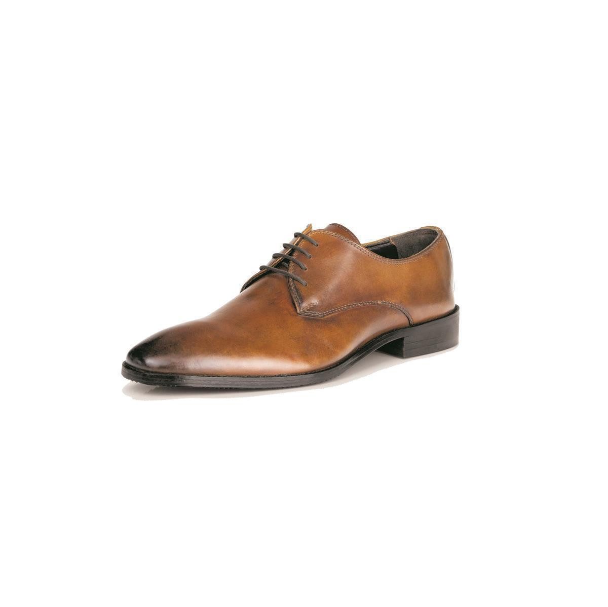Hamlet Hamlet HANNO Herren Schnürschuh handgecremt Crust Whisky Schnürschuh