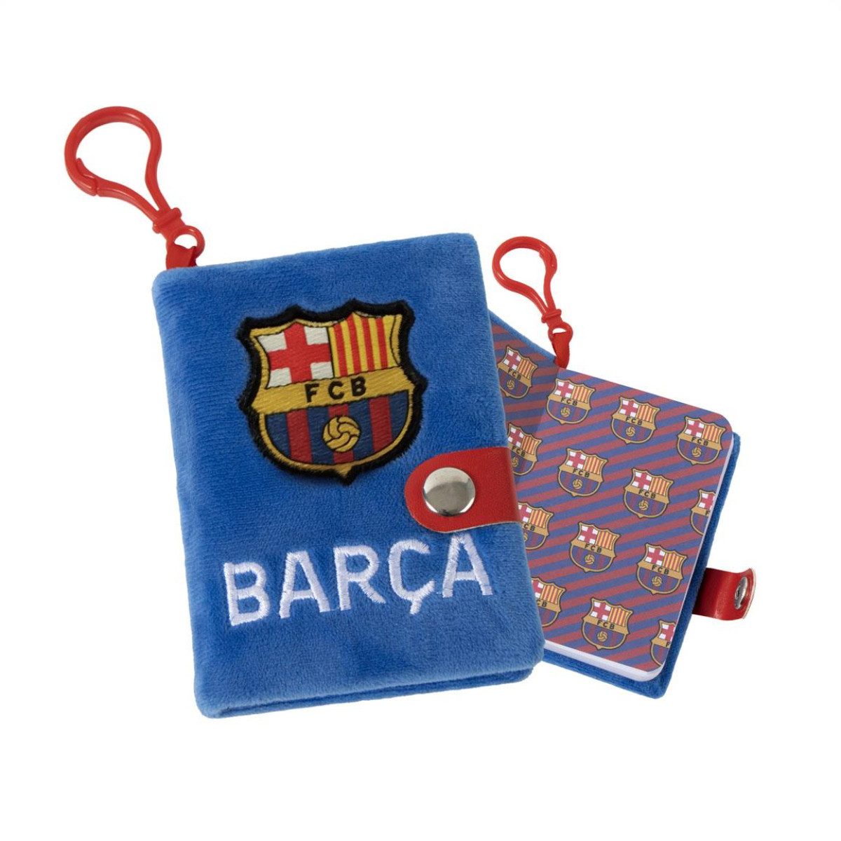 FC Barcelona Notizheft Mini Notizbuch mit Anhänger für Schule und Freizeit