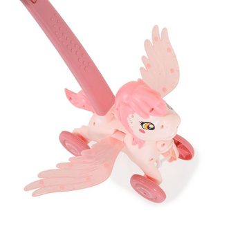 Moni Nachziehspielzeug Schiebespielzeug Pony Wings, Seifenblasen 40 cm, bewegliche Flügel, Musik